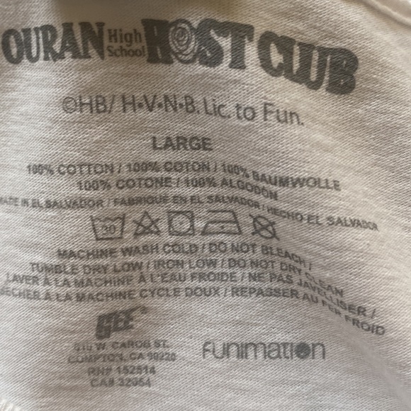 🌹✨NWT HOT TOPIC OURAN HOST CLUB TEE 🌹✨ - Picture 5 of 6